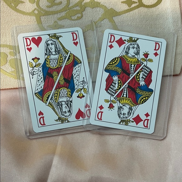 Louis Vuitton Other - NIC Louis Vuitton Playing Cards Queen of Hearts ❤️and Queen of Diamonds 💎